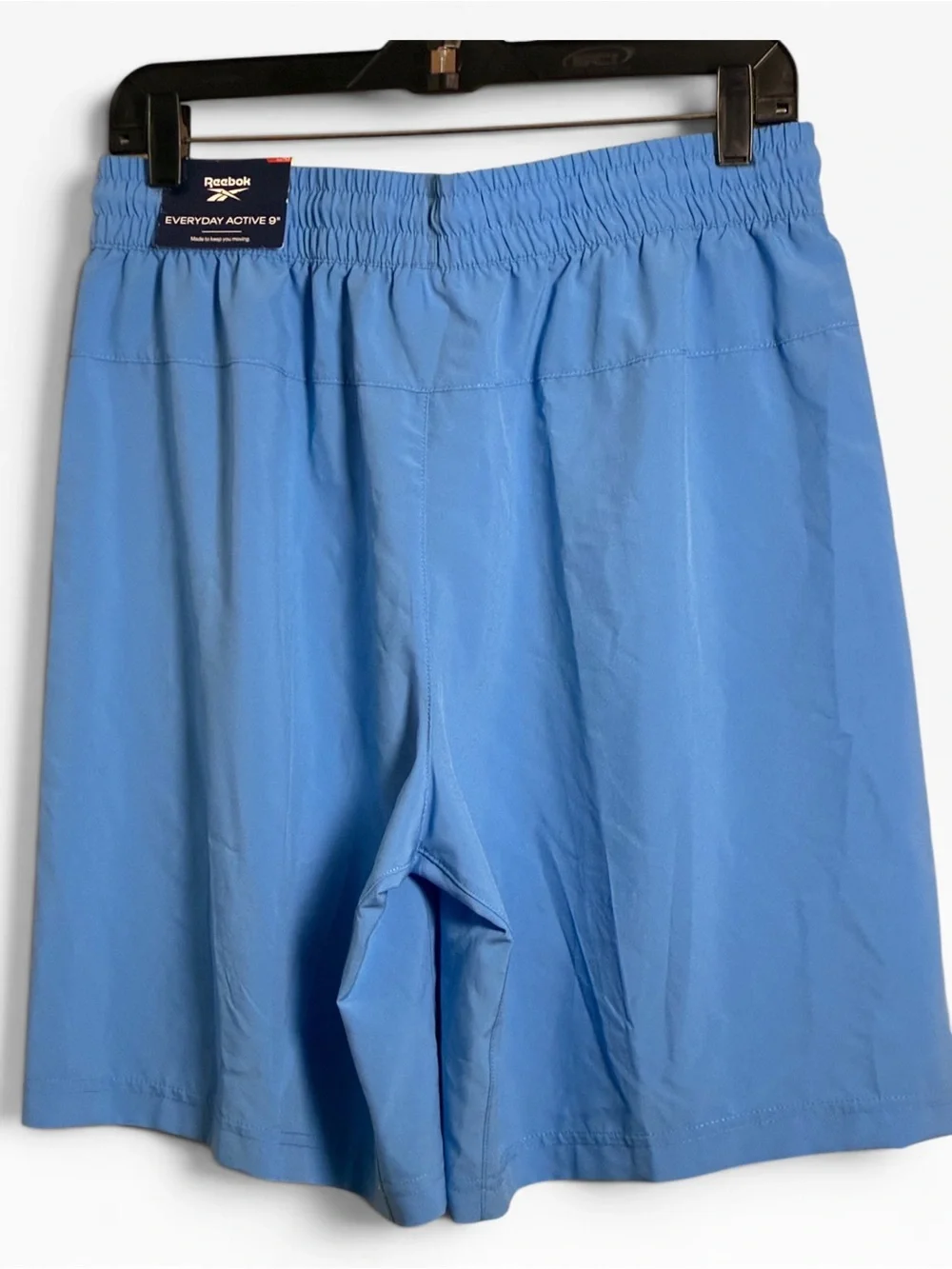 Reebok Men’s Light Blue Athletic Shorts with Drawstring